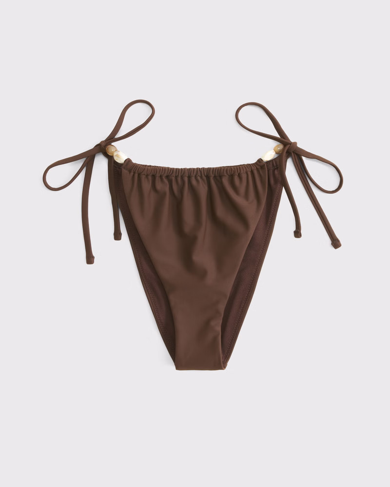Low Rise Ruched Tie-Side Cheeky Bottom | Abercrombie & Fitch (US)