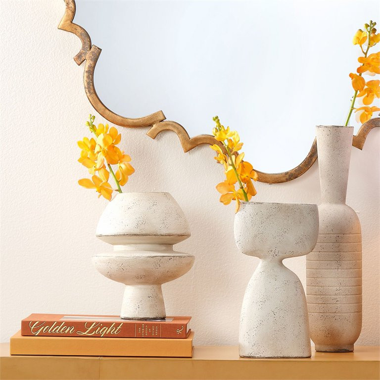 Anatomy Ceramic Decorative Vase in Cream | Walmart (US)