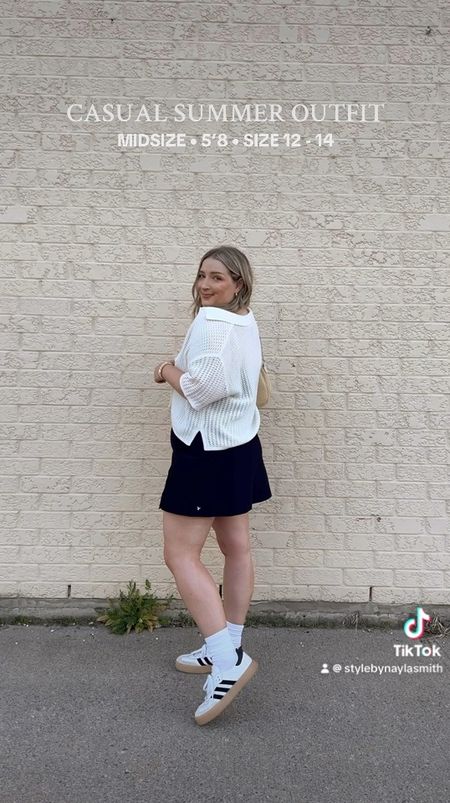 Midsize summer outfit - black active dress (size L), crochet short sleeve cardigan (linked similar options), adidas sambas, straw handbag
 #ltksummer #ltkcanada #ltkmidsize


#LTKmidsize #LTKsummer #LTKcanada