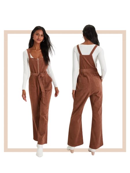 Brown corduroy overalls jumpsuit 

#LTKstyletip #LTKfindsunder50 #LTKfindsunder100