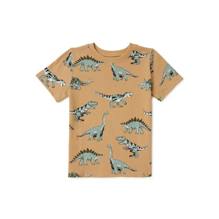 Garanimals Baby and Toddler Boy Short Sleeve Printed T-Shirt, Sizes 12M-5T | Walmart (US)