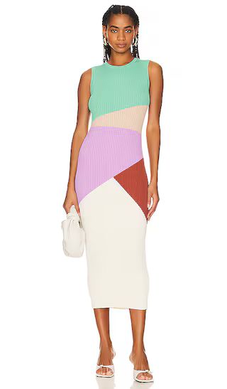 Romy Knit Midi Dress in Multi | Revolve Clothing (Global)