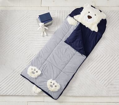 Shaggy Head Bear Sleeping Bag | Pottery Barn Kids