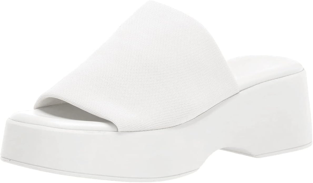 Womens Wedge SIides Sandals Platform Open Toe Slip On Elastic Band Wedges Shoes | Amazon (US)