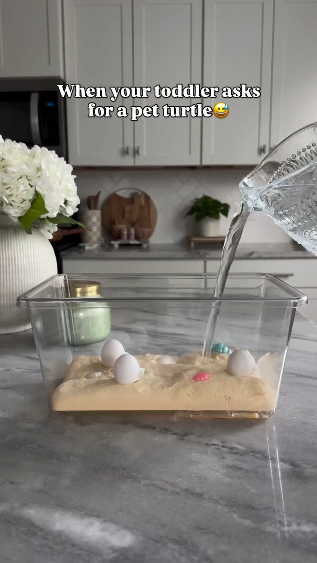 Comment “TURTLE” and I’ll send you a 🔗💕

This is such a fun toy! Zade had asked me if he could have a pet turtle so this was the next best thing😅🐢