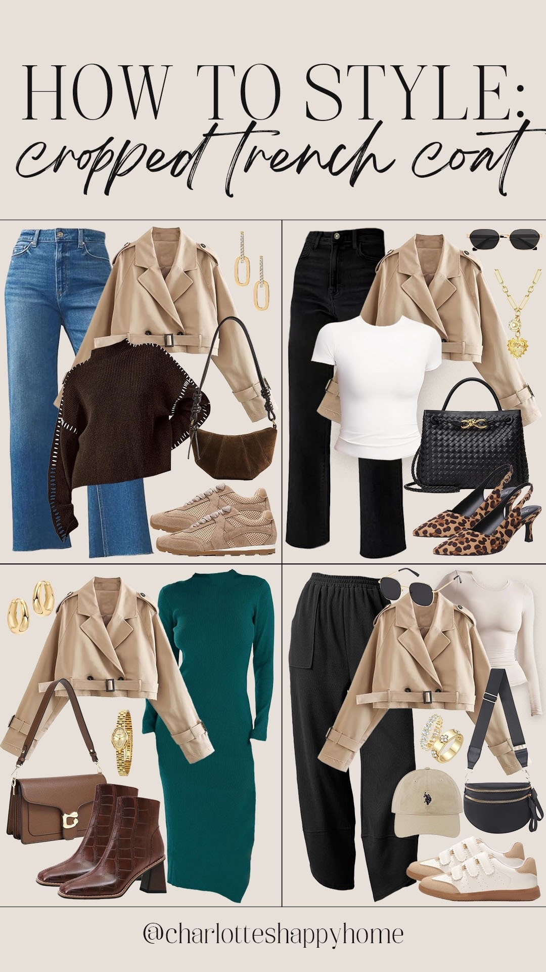 4 chic ways to style this trendy cropped trench coat for fall!

#fallstyle

Amazon fashion. Amazon fall style. Amazon finds. Amazon cropped trench coat. Amazon fall trends. Trendy fall style  

#LTKStyleTip #LTKSeasonal #LTKFindsUnder100
