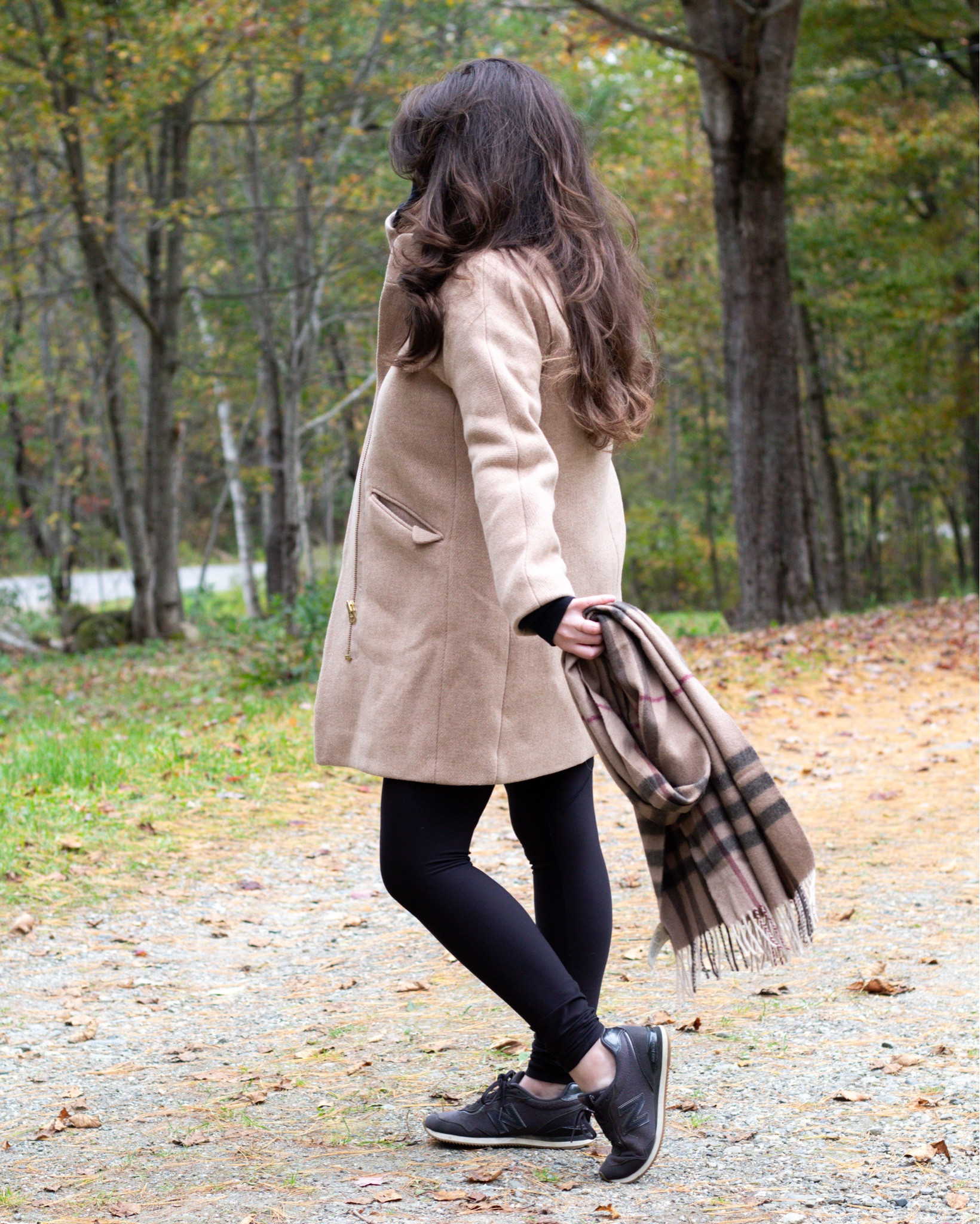 Winter coat. Tan winter coat for women. Neutral winter coat. Wool coat. Plaid scarf outfit. Leggings outfit for fall. Neutral fall outfit 

#LTKshoecrush #LTKstyletip #LTKSeasonal