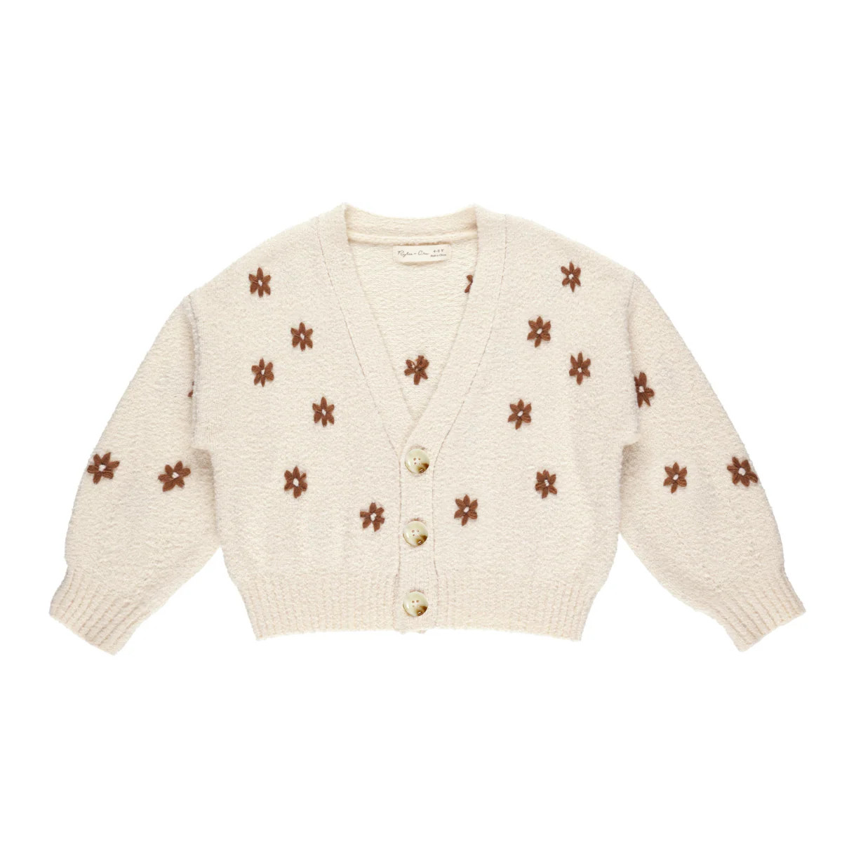 Rylee & Cru Boxy Crop Cardigan, Flowers | SpearmintLOVE