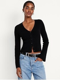 Textured Bouclé Button-Down Sweater | Old Navy (US)