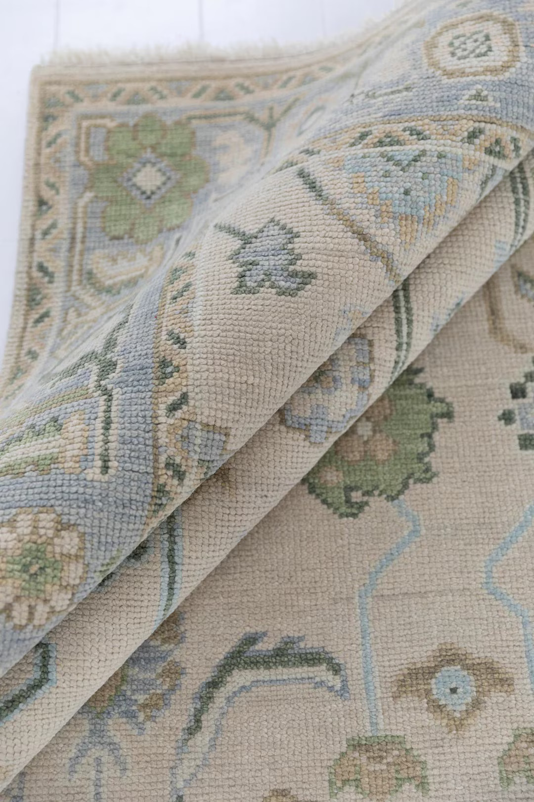 Serenity Oushak Wool Rug Handmade Contemporary Oushak Rug in Neutral Tones | Grey Handknotted Tur... | Etsy (US)