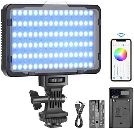 Neewer Lampe Vidéo RGB avec Contrôle APP, LED Éclairage d'Appareil Photo 360 ° Pleine Couleur... | Amazon (FR)