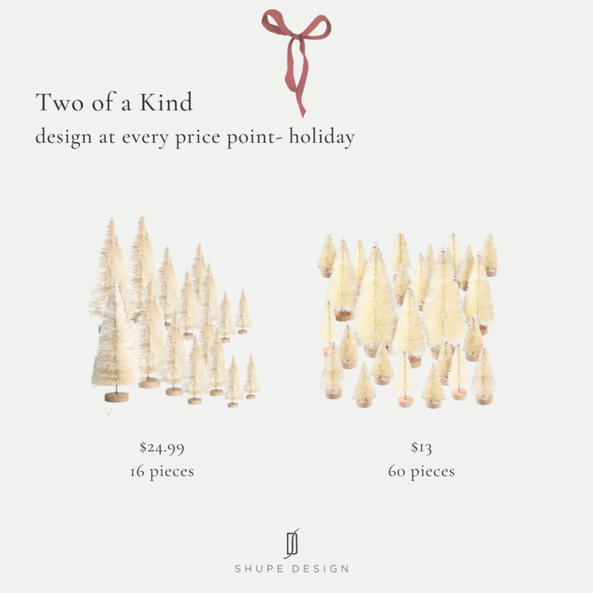 One of the easiest ways to decorate for the holidays is just adding bottle brush trees all over. They are so cute and these are a steal. 

Christmas | holidays | seasonal decor | bottle brush trees | Amazon | Wayfair 

#LTKSeasonal #LTKHoliday #LTKhome