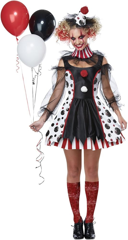 Womens Creepy Clown Costume | Amazon (US)