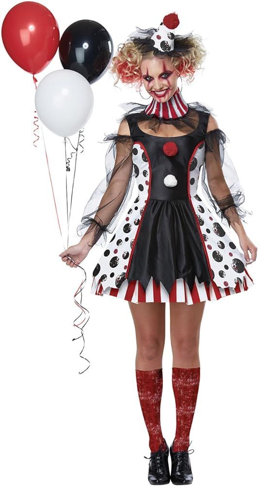 Womens Creepy Clown Costume | Amazon (US)