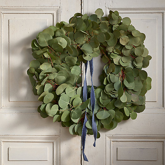 Fresh Silver Dollar Eucalyptus Wreath | Terrain