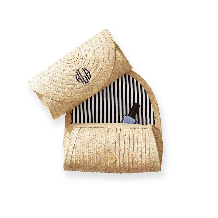 Palm Leaf Rounded Clutch | Mark and Graham