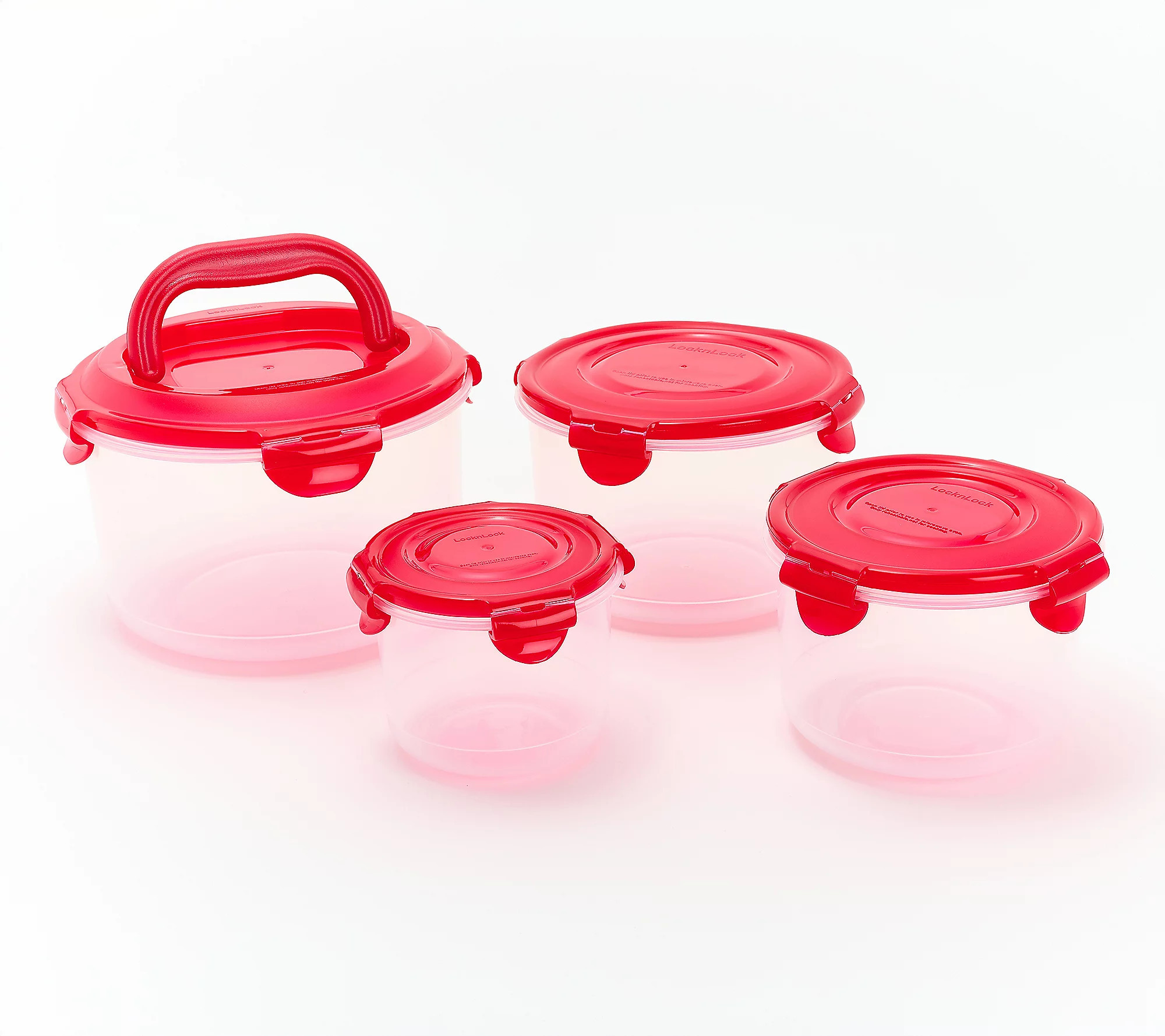 LocknLock 4-Piece Nestable Canister Storage Set | QVC