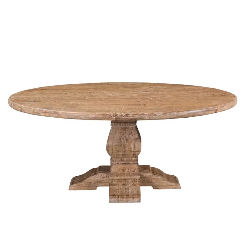 Candace Mango Solid Wood Pedestal Dining Table | Wayfair North America