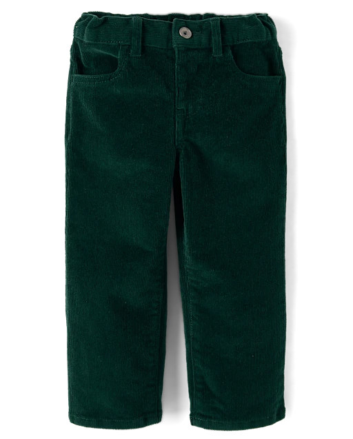 Baby And Toddler Boys Corduroy Straight Pants - Green | The Children's Place