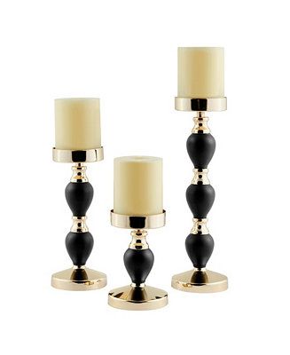 Danya B Talia Candlestick Taper 3-Piece Candle Holders Set - Macy's | Macy's