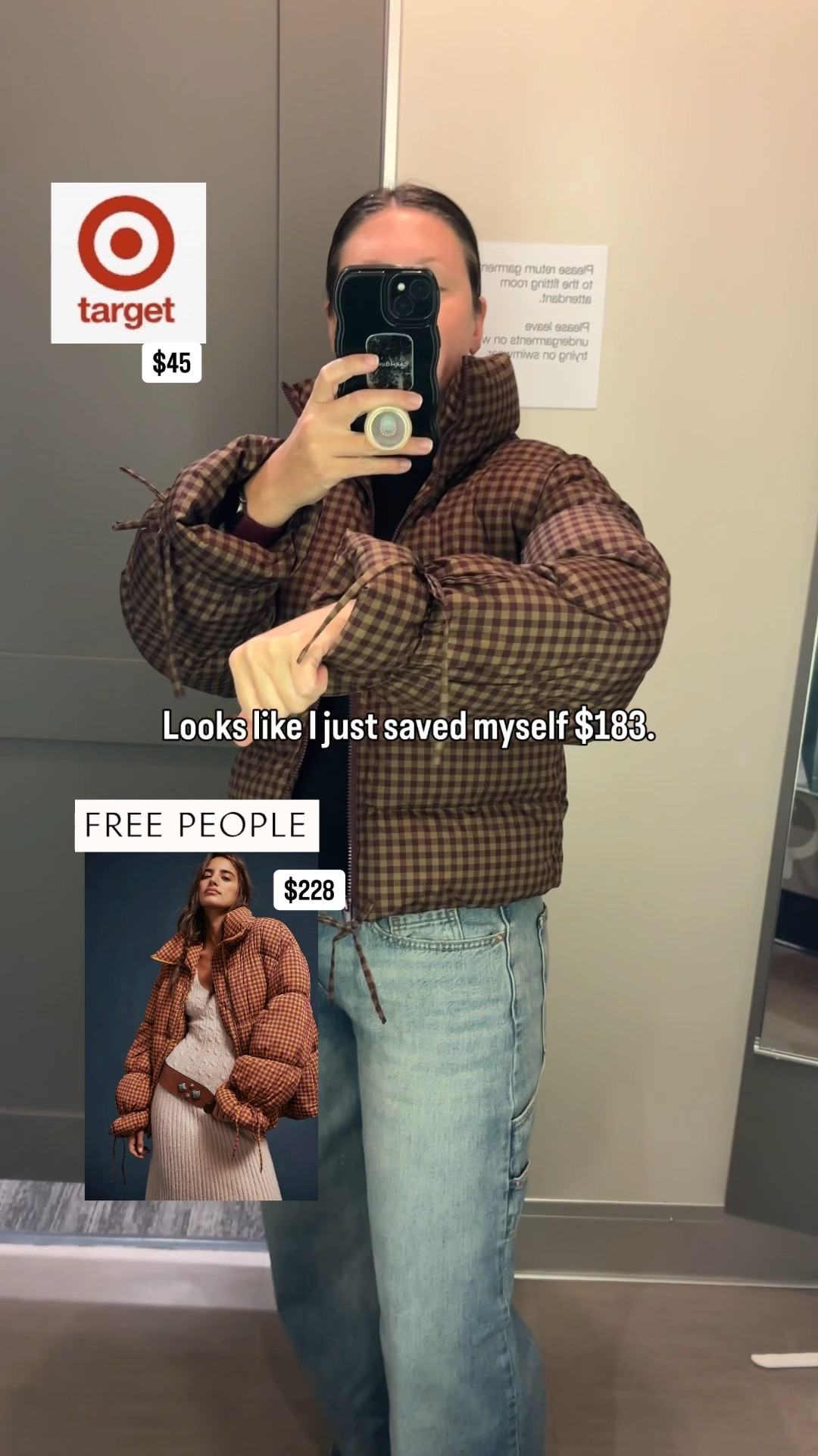 Another amazing Free People dupe just dropped at Target — and honestly, it couldn’t have come at a better time. The original Free People puffer is sold out, but Target came in clutch with this version. It has the same structured shape, the cutest bow detail, and that effortlessly cool vibe. Cozy, feminine, and chic.

#LTKSeasonal #LTKMidsize #LTKStyleTip