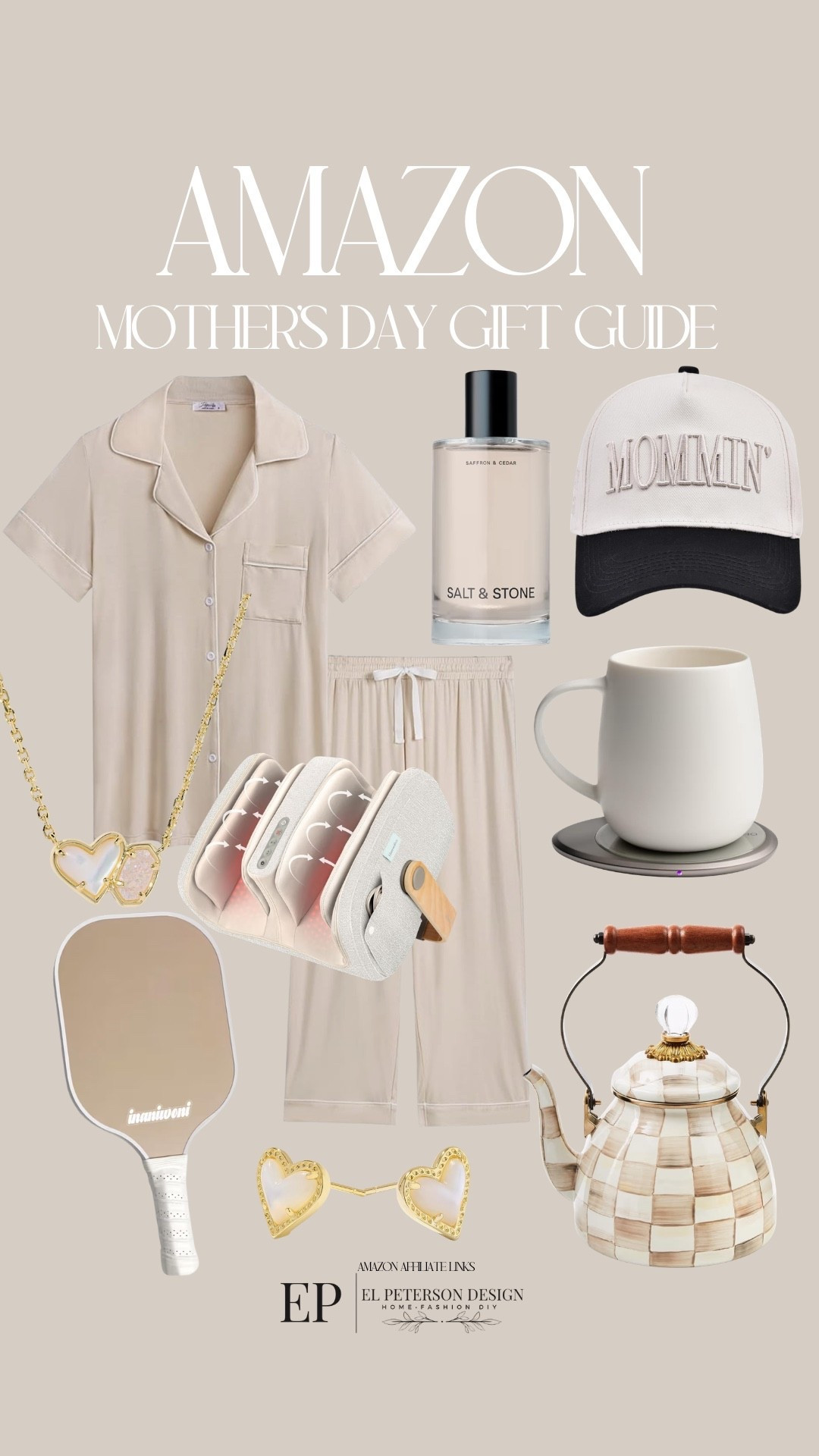 Amazon
Mothers Day Gift Guide 
Pjs
Coffee warmer
Pickle ball racquet
Tea kettle
Cap
Earrings 
Necklace 

#LTKMothersDay