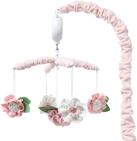 The Peanutshell Pink Floral Musical Crib Mobile for Baby Girls | Digital Music Box with 12 lullabies | Amazon (US)