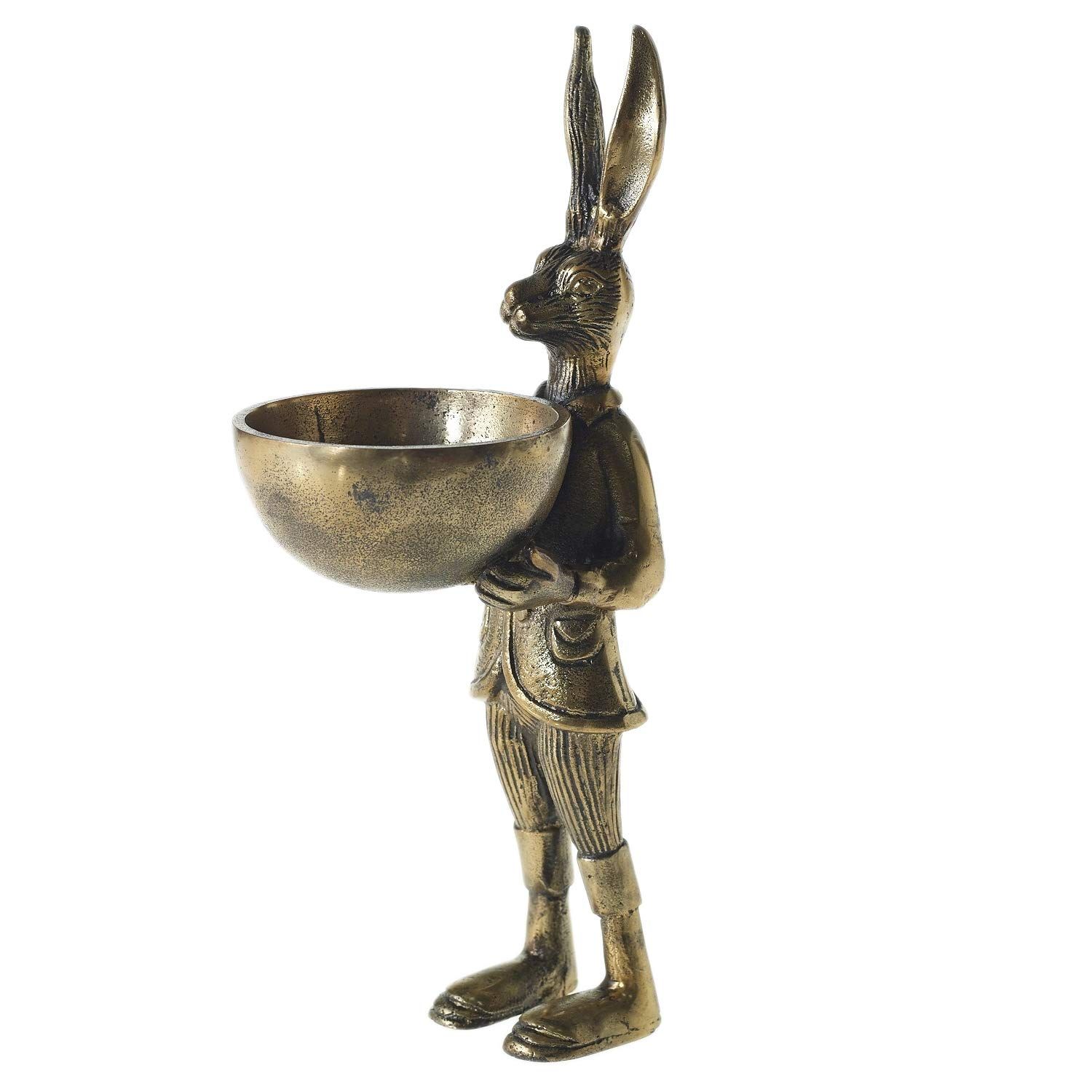 Eric and Eloise Collection 14-inch Brass Figurine with Bowl, Rabbit | Amazon (US)