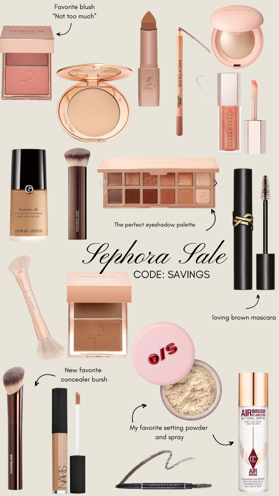 Sephora sale make up favs! 