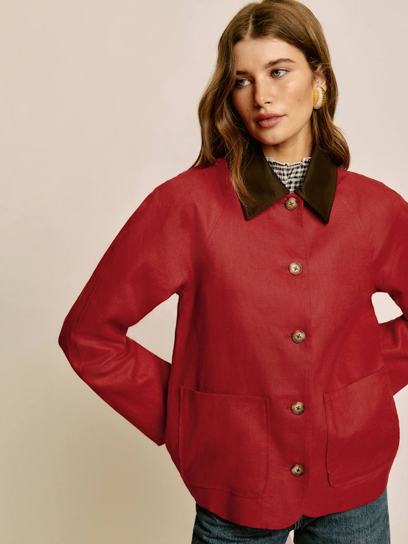 Lila Linen Jacket | Reformation (Global)