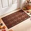 Fall Front Door Mat Outdoor Beige Pumpkin Mat Non-Slip Backing | Amazon (US)