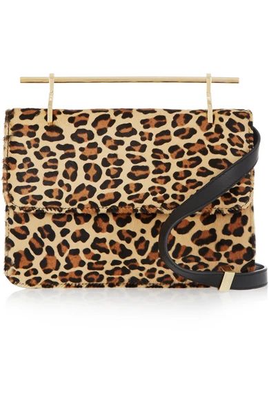 La Fleur Du Mal leopard-print calf hair shoulder bag | NET-A-PORTER (UK & EU)