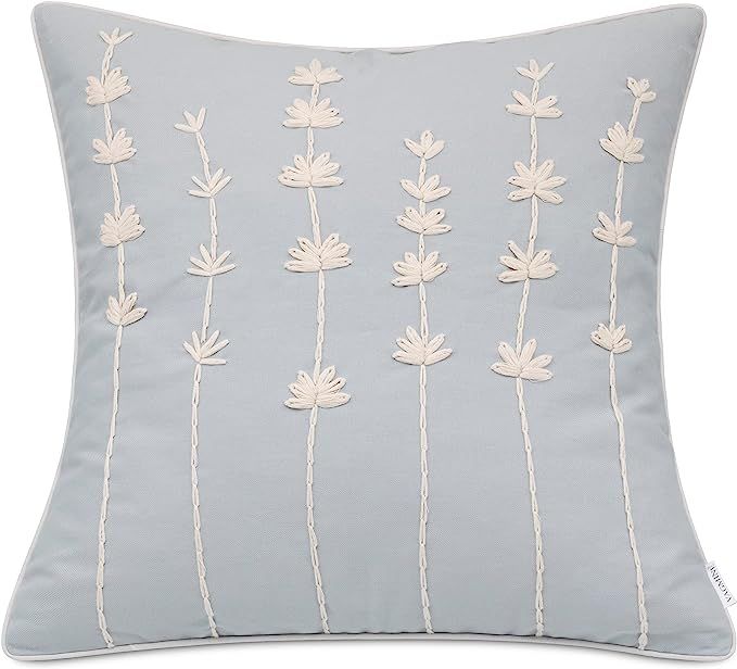 VAGMINE Embroidered Square Decorative Accent Throw Pillow Cover - for Master Bedroom, New Home, A... | Amazon (US)