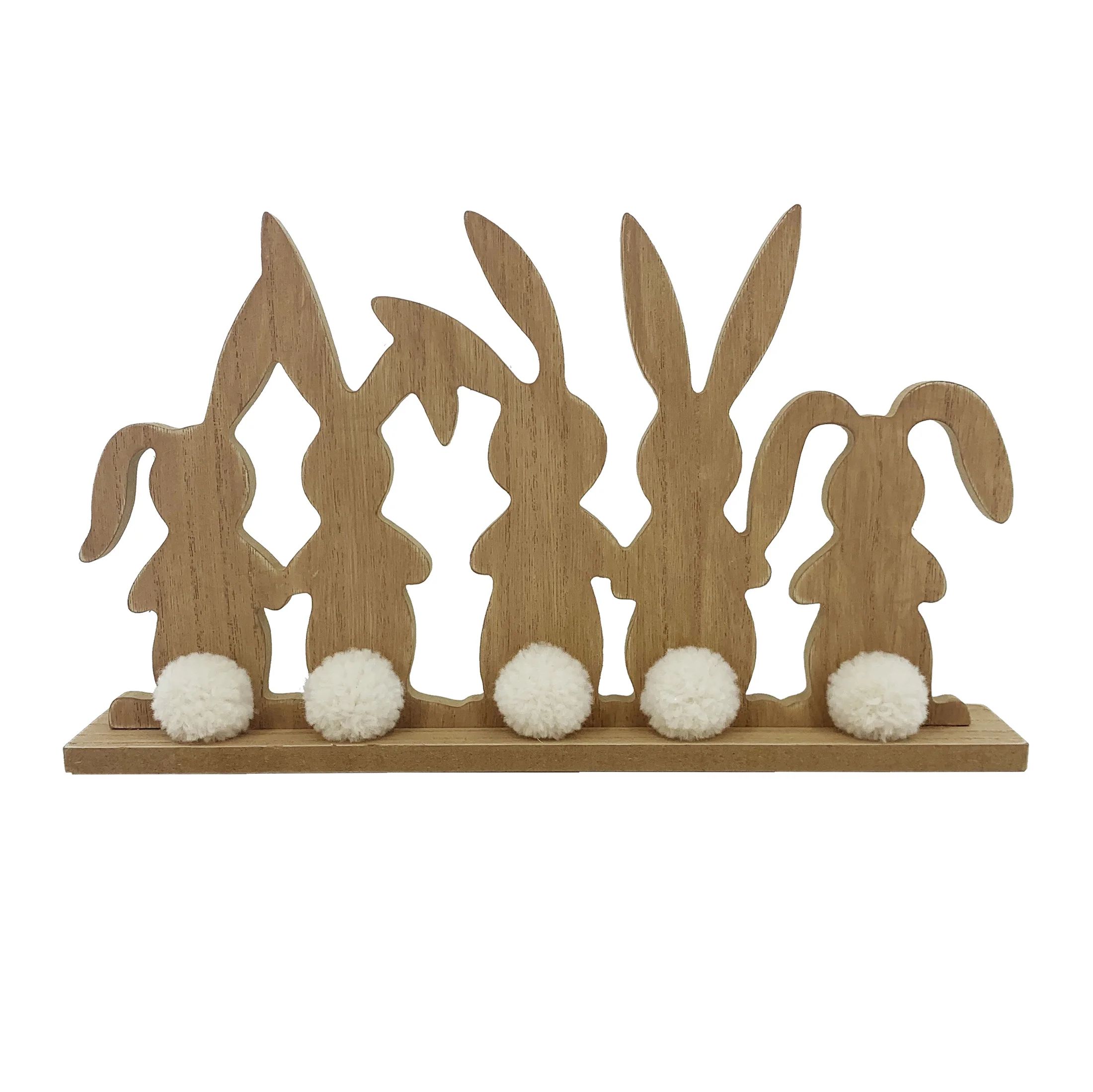 Way To Celebrate Easter Table Decoration, Bunny Tails, Brown, 12.25" - Walmart.com | Walmart (US)