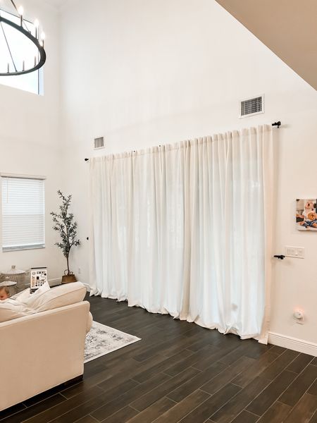 Curtains pretty much a pottery barn dupe! We have the color “rice white"

#LTKhome