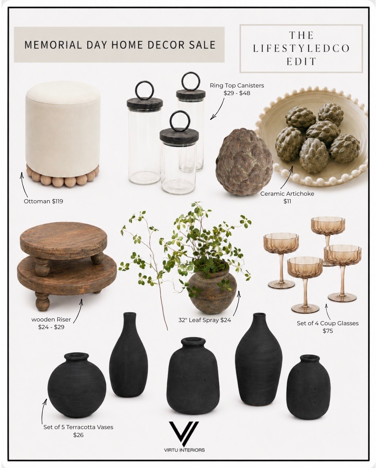 I rounded up my favorite Memorial Fay sale finds from The Lifestyledco — perfect for styling shelves, coffee tables, consoles, and kitchen counters.#LTKFinds #LTKMemorialDaySale #HomeDecorSale #MemorialDayDeals #ModernOrganicHome #NeutralHomeDecor #OrganicModernDecor #ShelfStyling #CoffeeTableDecor #ConsoleTableDecor #HomeDecorFinds #TheLifestyledCo #InteriorStyling

#LTKHome #LTKSaleAlert #LTKHome #LTKSaleAlert