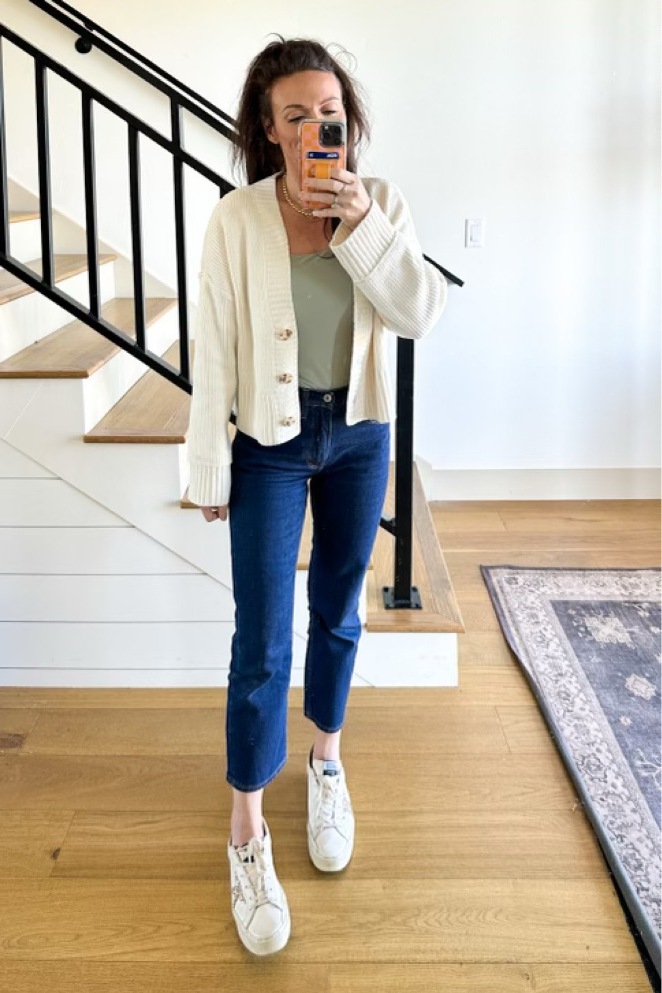 Reveal day outfit for the win!
#abercrombie #jeans #sweater 

5’3”
Wear size XS/S

#LTKstyletip #LTKshoecrush