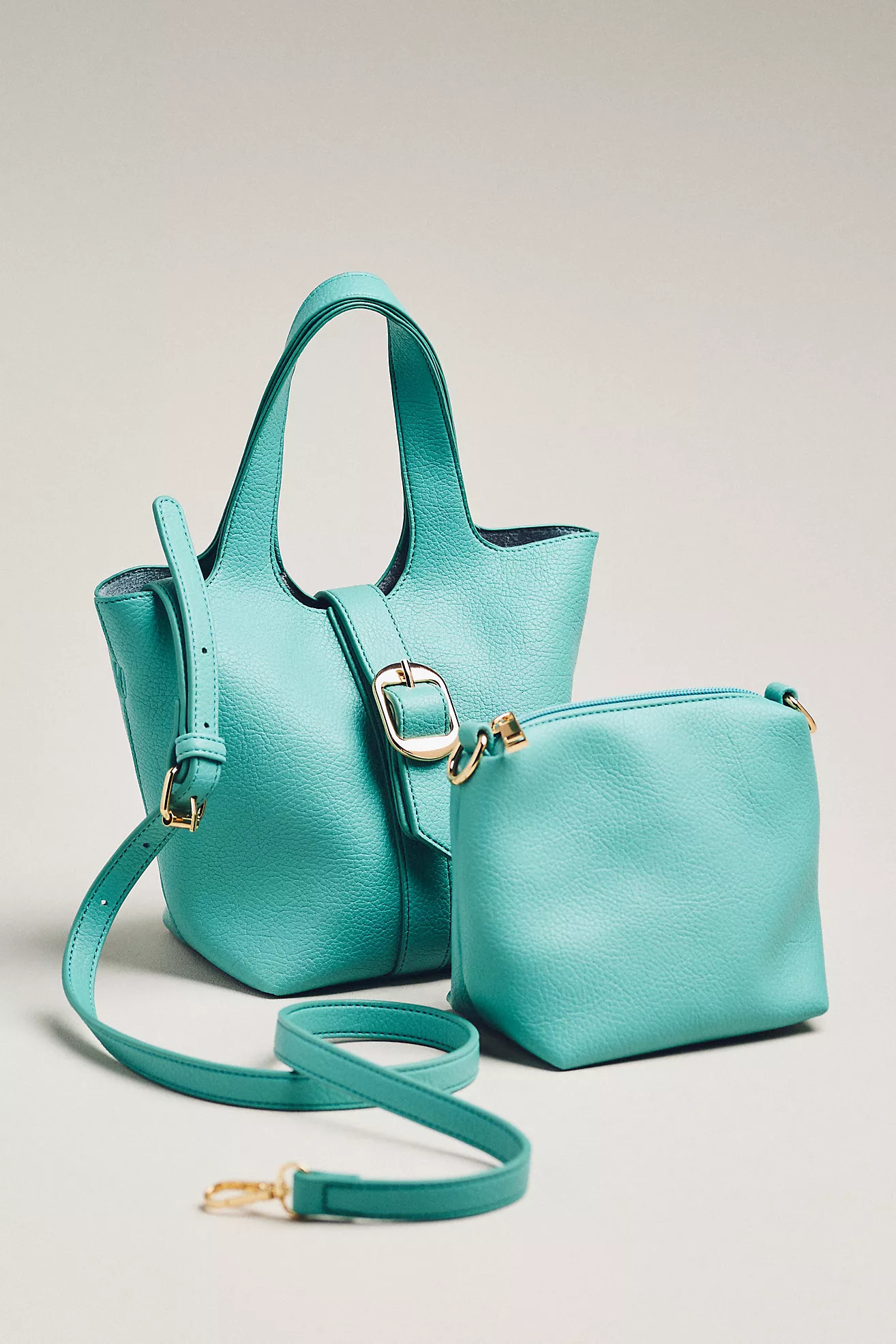 Pebbled Mini Bucket Tote | Anthropologie (US)