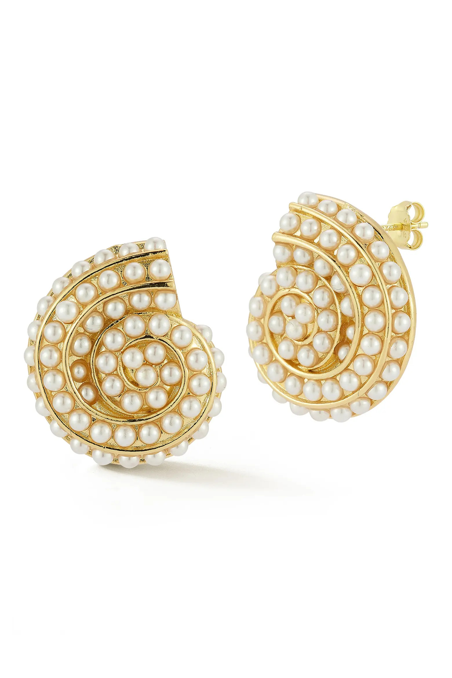 Faux Pearl Shell Stud Earrings (Women) | Nordstromrack | Nordstrom Rack