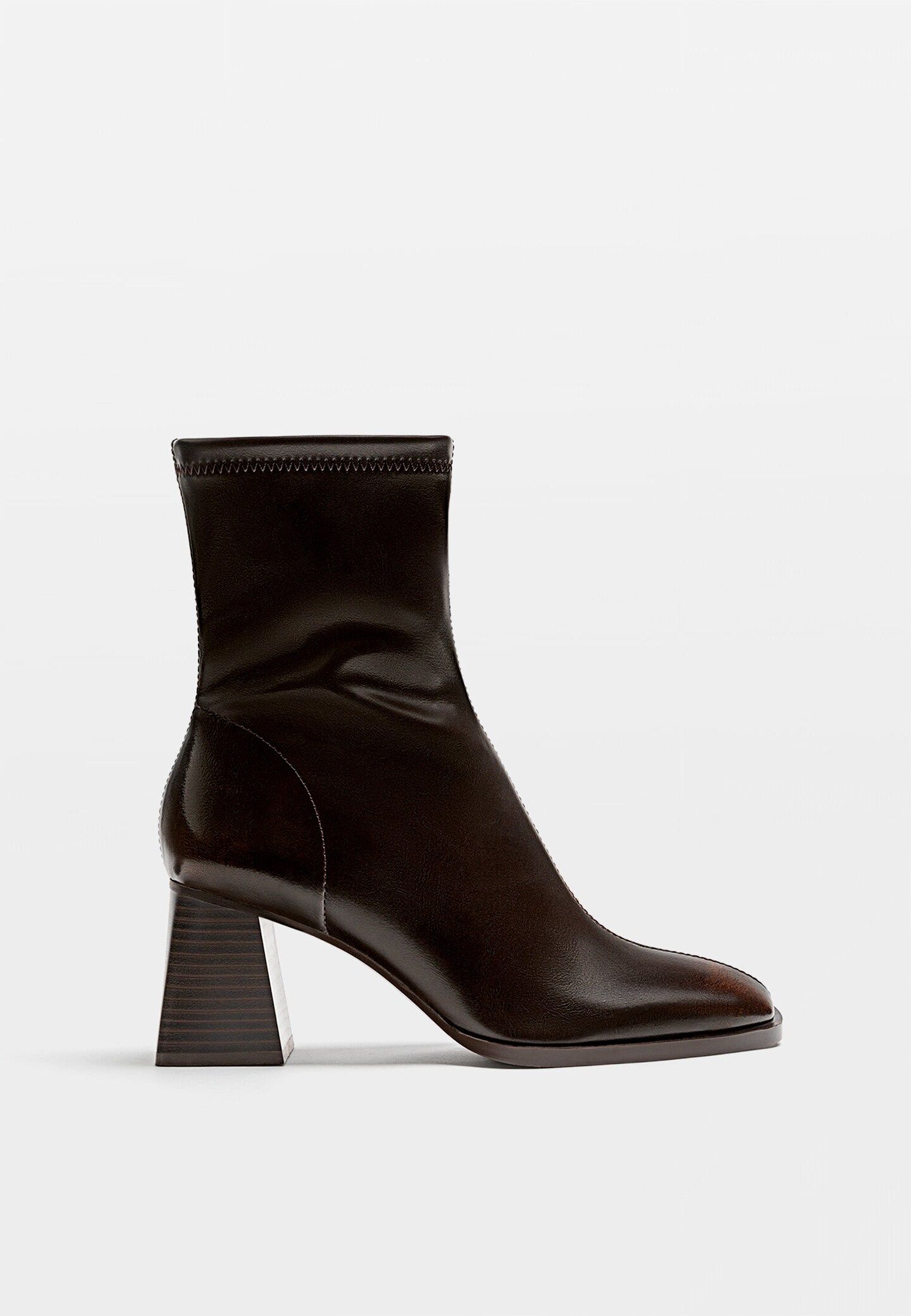 Mid-heel boots with stretch legs | Stradivarius (UK)