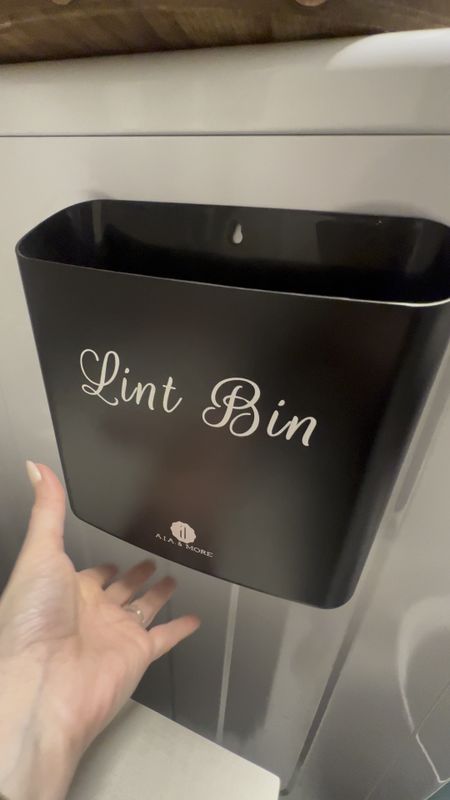 Some of you had this lint bin in your Amazon cart and I’ve had mine for 3 years - I love it! The magnet is super strong. Perfect for laundry room cleaning and organizing.  Easily throw your lint away without a hassle  