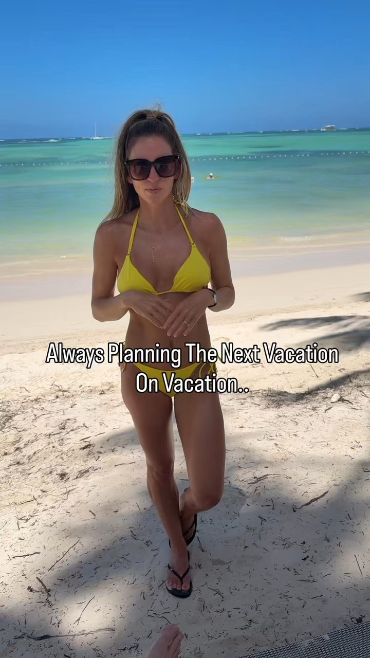 Yellow bikini, resort wear , beach outfits 

#LTKOver40 #LTKdayinmylife #LTKootd