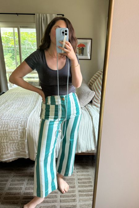 these striped pants might be too bold for me but they are very cute !

#LTKStyleTip