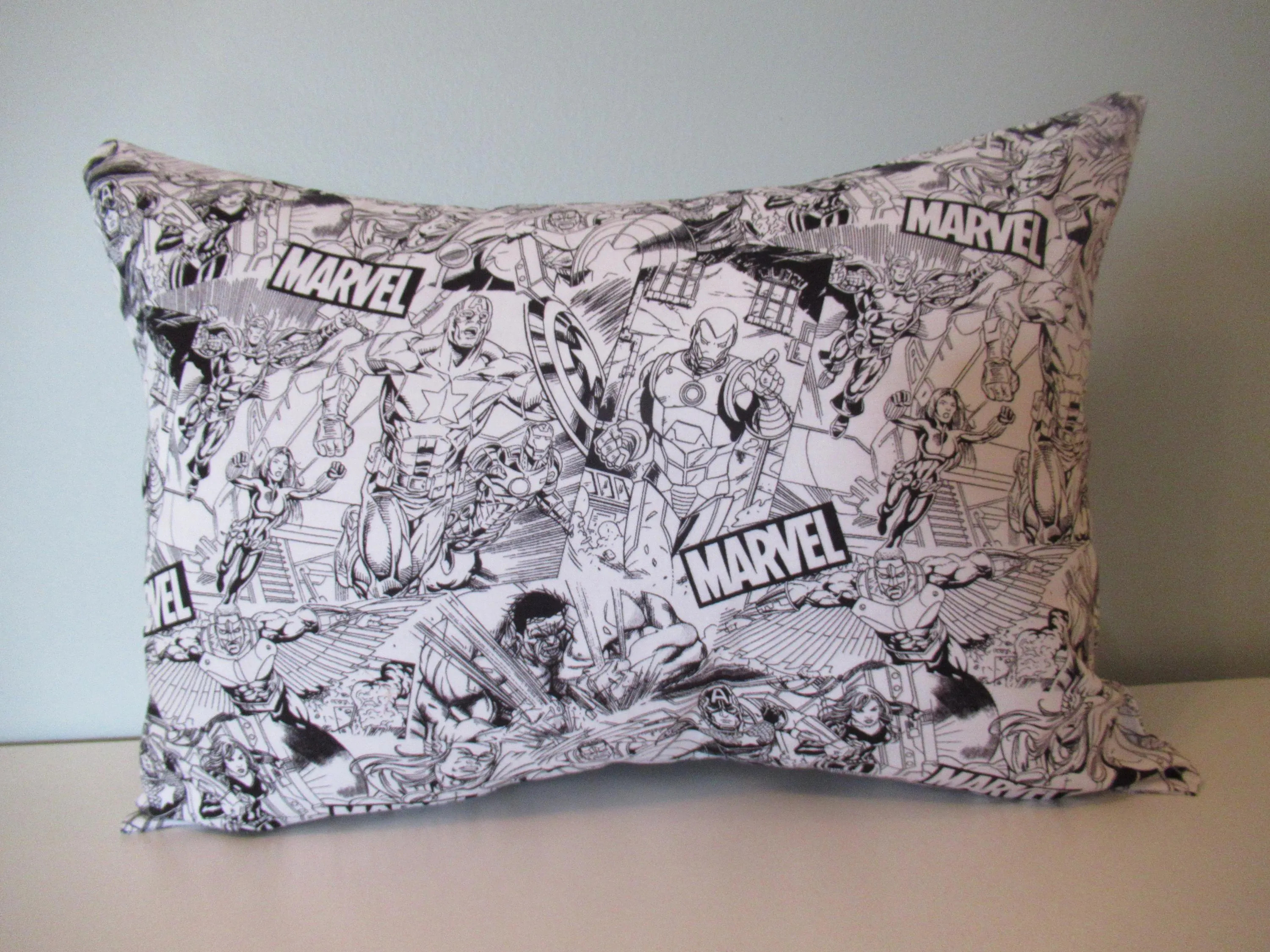 Marvel Black and White Travel Pillowcase with or without Pillow, Child's Pillow | Etsy (Global)