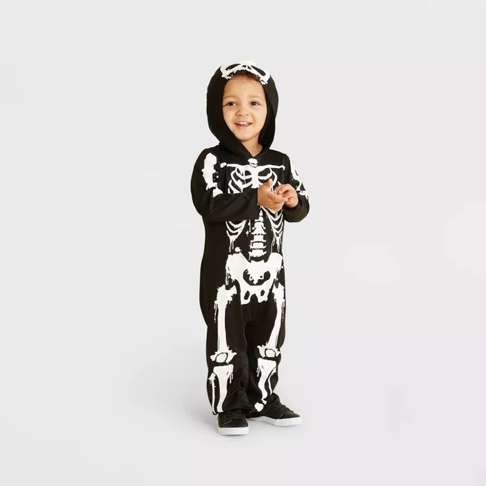 Toddler Skeleton Halloween Costume Jumpsuit - Hyde & EEK! Boutique™ | Target