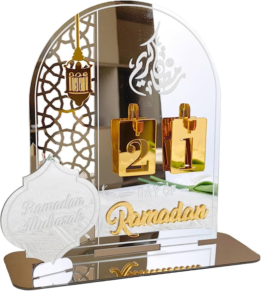 Ramadan Advent Calendar, Ramadan Decorations for Home 2024, Acrylic Eid Ramadan Mubarak Advent Co... | Amazon (US)