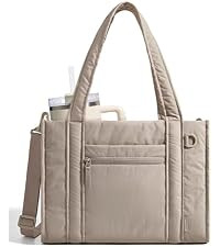 BAGSMART Tote Bag for Women, 2 Set Work Tote Bag with Zipper | 20L Capacity, 15.6'' Laptop Quilte... | Amazon (US)