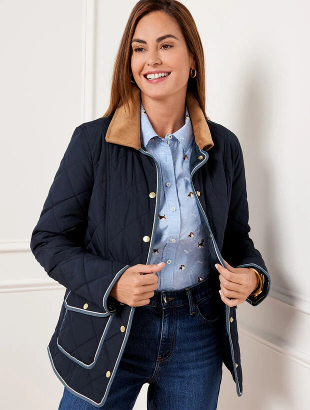 Quilted Barn Jacket | Talbots