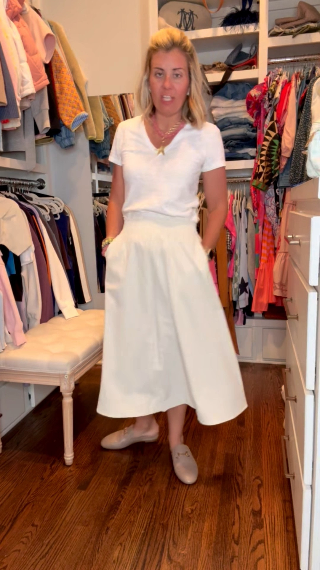 Now let’s talk about maxi & midi skirts. You need one of these in your closet. So so good! 
Ivory - xxs
Denim - 2 
Orange - xs 
Black - xs

#LTKdayinmylife #LTKmomlife #LTKOver40