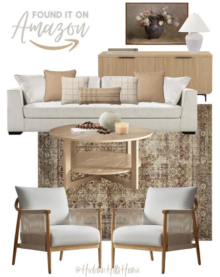 Amazon living room decor ideas, amazon sofa, amazon accent chairs, amazon rug, affordable living room mood board, amazon prime home decor #amazon

#LTKstyletip #LTKsalealert #LTKhome